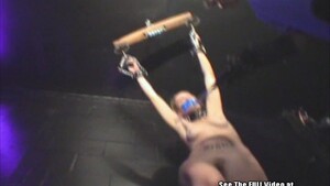 Saggy Titty Dungeon Slut Shock Fucking