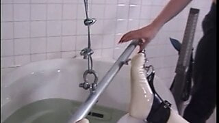 Redhead gets her ass smacked until it turns red